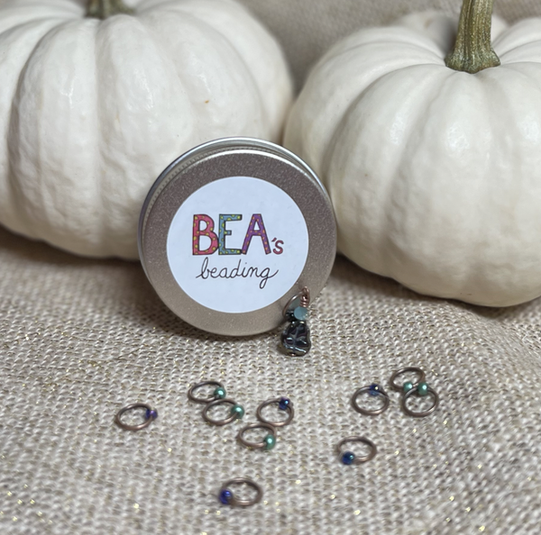 Bea's Beading Sugar Mountain Handmade Snagless Knitting Stitch Markers