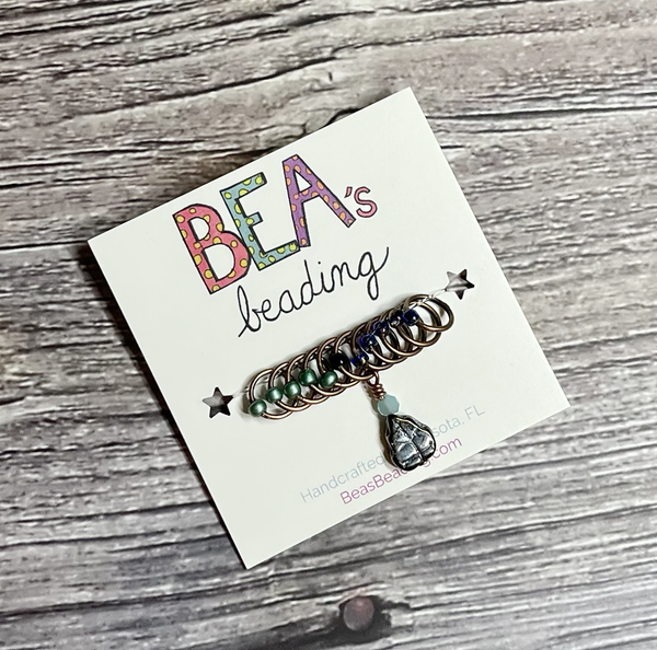 Bea's Beading Sugar Mountain Handmade Snagless Knitting Stitch Markers