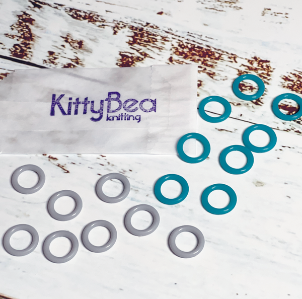 KittyBea Knitting Soft Silicone Stitch Markers XL Nonslip Snagless Snag-free