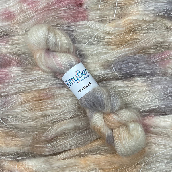 Longboat: Super Kid Mohair Silk Yarn | Hand-Dyed Skeins | By the Sea