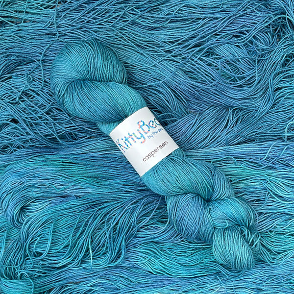 Caspersen: Organic Cotton Linen Yarn | Hand-Dyed Skeins | KittyBea by the Sea