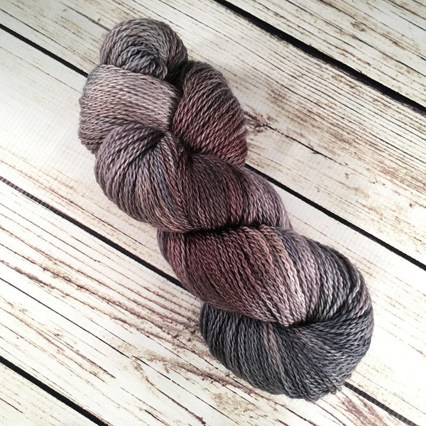 Blue Steel Casey Superwash Merino Wool Yarn Hand-Dyed by Kitty Bea Knitting