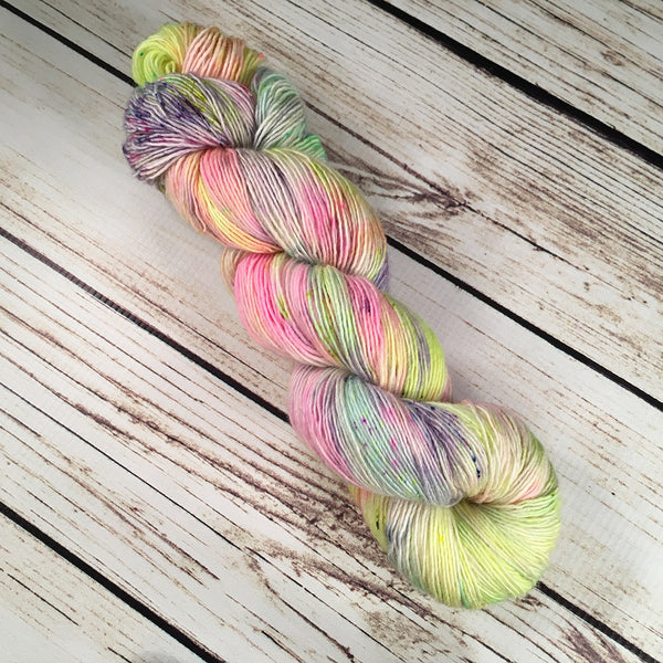 Easter Egg Egmont Superwash Merino Wool Yarn Single Ply Hand-Dyed by Kitty Bea Knitting