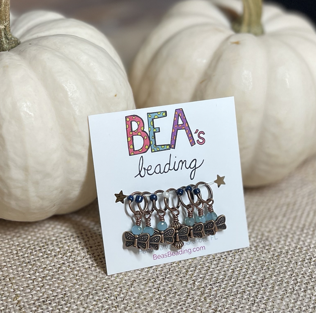 Bea's Beading Linville Handmade Knitting Stitch Markers