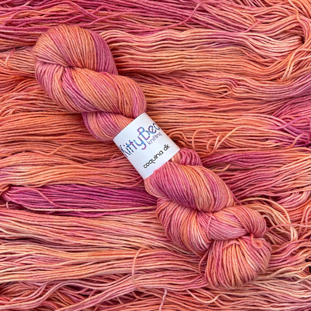 Coquina DK: Cotton and Superwash Merino Wool Yarn | Hand-Dyed Skeins