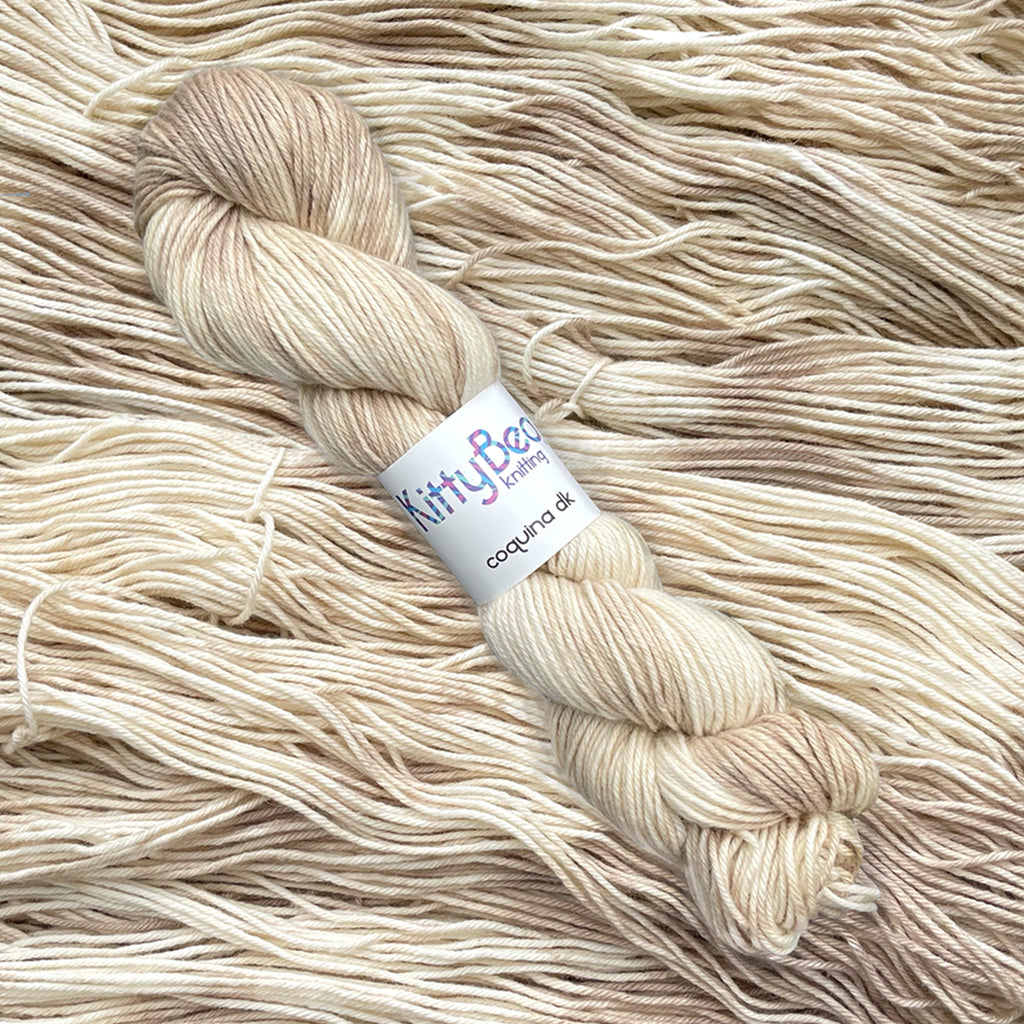 Coquina DK: Superwash Merino Wool & Cotton Yarn, Hand-Dyed Skeins