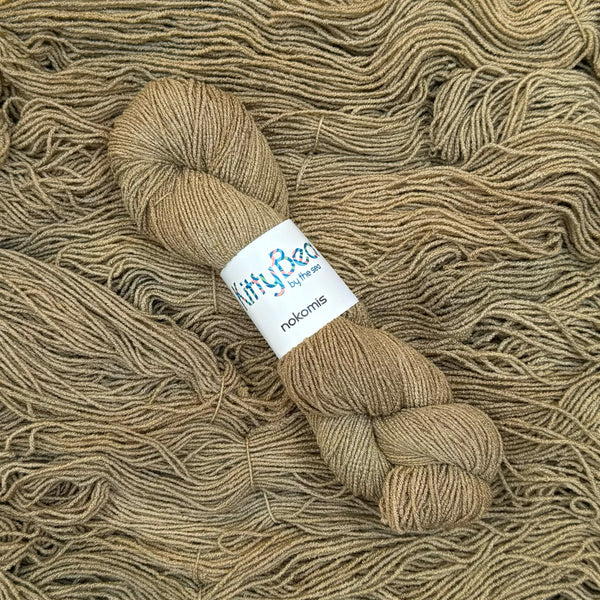 NEW! Nokomis: Bamboo Cotton Nylon Vegan Sock Yarn | Hand-Dyed Skeins | KittyBea by the Sea