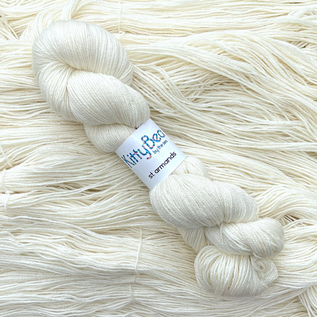 St Armand's: Superwash BFL Wool Silk Cashmere Yarn | Hand-Dyed Skeins |  KittyBea by the Sea