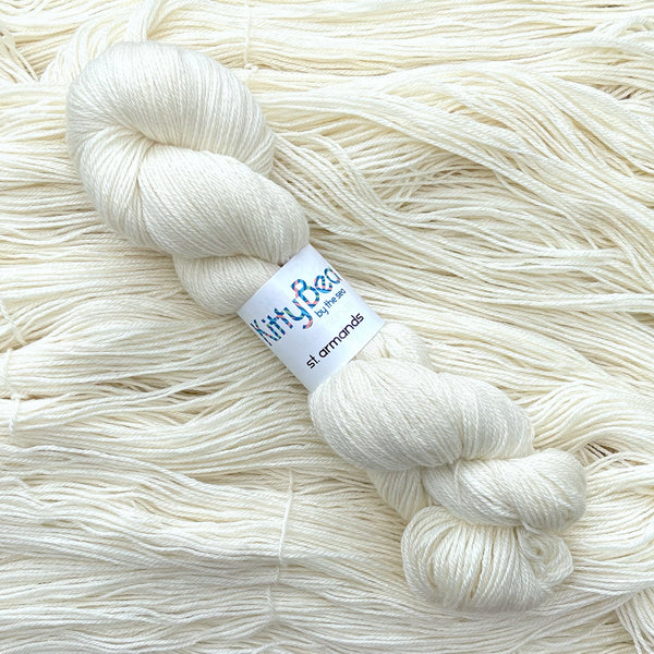 St Armand's: Superwash BFL Wool Silk Cashmere Yarn | Hand-Dyed Skeins | KittyBea by the Sea