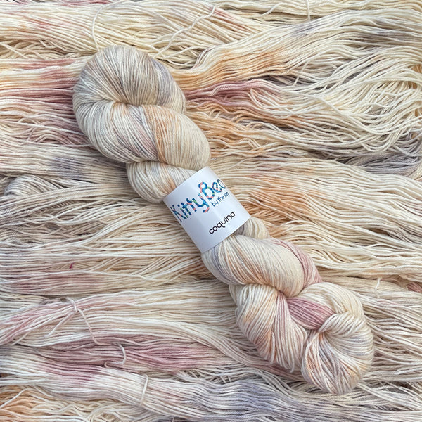 BeachTastic!: KittyBea by the Sea | Hand-Dyed Knitting Crochet Yarn | Merino Silk Linen Alpaca