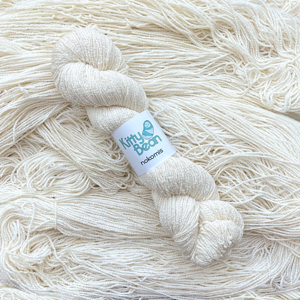 NEW! Nokomis: Bamboo Cotton Nylon Vegan Sock Yarn | Hand-Dyed Skeins | KittyBean Knitting