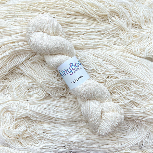 NEW! Nokomis: Bamboo Cotton Nylon Vegan Sock Yarn | Hand-Dyed Skeins | KittyBea by the Sea