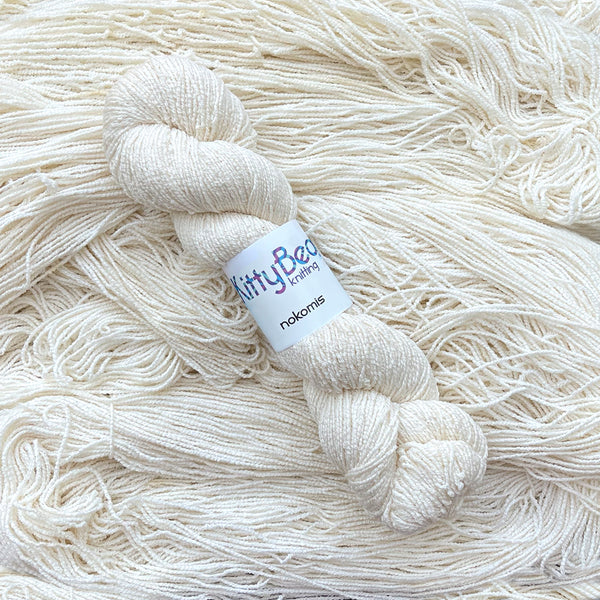 NEW! Nokomis: Bamboo Cotton Nylon Vegan Sock Yarn | Hand-Dyed Skeins | KittyBea Knitting