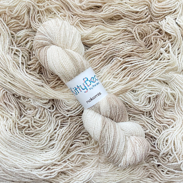 NEW! Nokomis: Bamboo Cotton Nylon Vegan Sock Yarn | Hand-Dyed Skeins | KittyBean Knitting