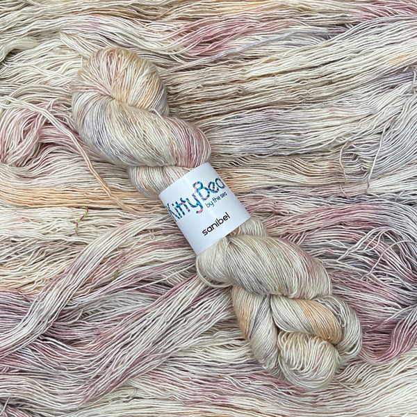 SALE Sanibel: Superwash Merino Wool Silk Yarn | Hand-Dyed Skeins | KittyBea by the Sea