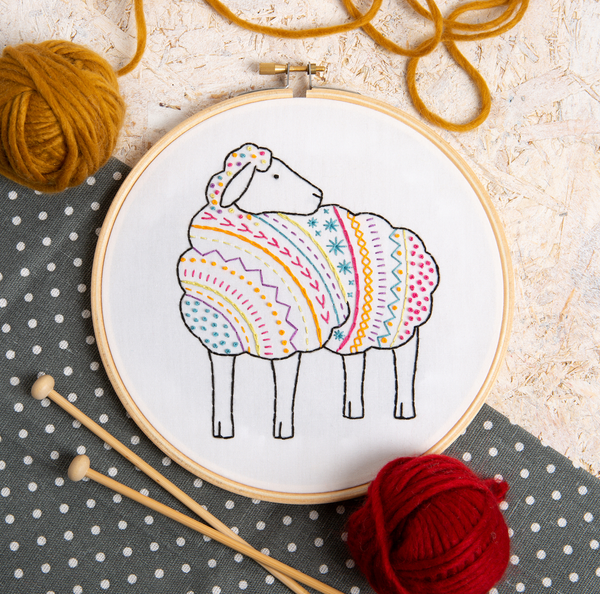 Sheep Embroidery Kit