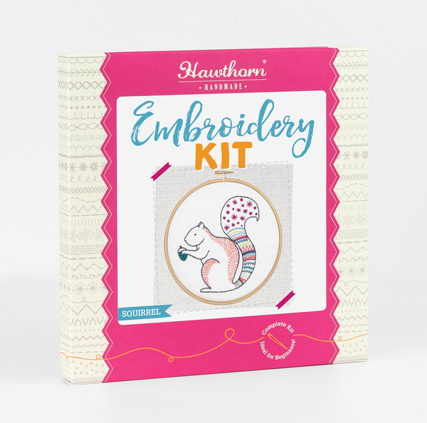 Squirrel Embroidery Kit