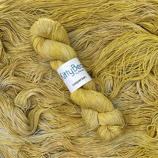 SALE Caspersen: Organic Cotton Linen Yarn | Hand-Dyed Skeins | KittyBea by the Sea