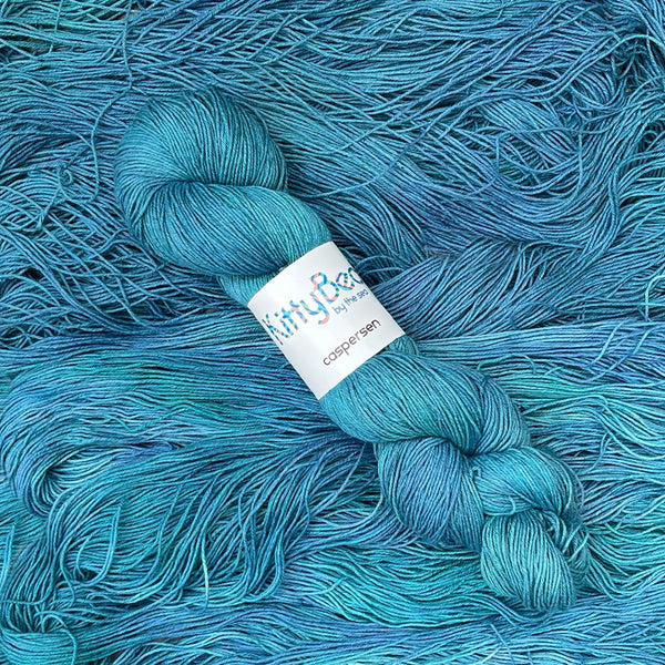 SALE Caspersen: Organic Cotton Linen Yarn | Hand-Dyed Skeins | KittyBea by the Sea