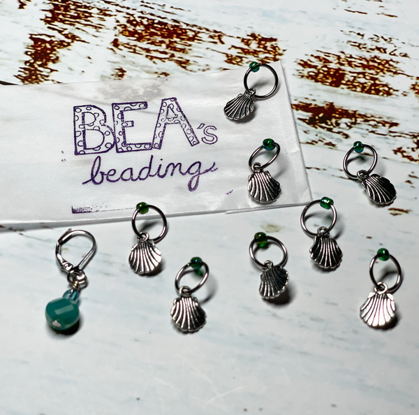 Bea's Beading Siesta Handmade Knitting Stitch Markers