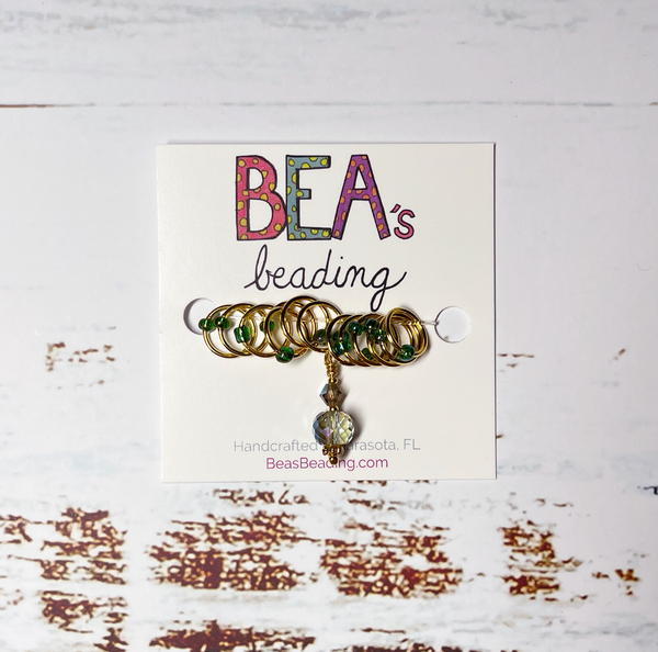 Bea's Beading Panama Handmade Knitting Stitch Markers