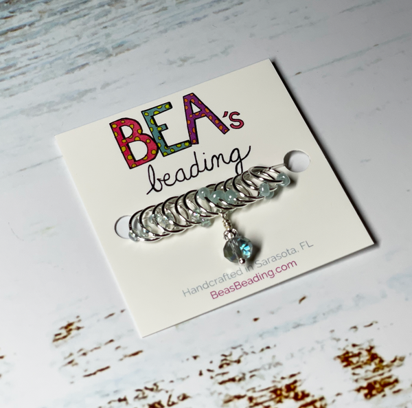 Bea's Beading Sanibel Handmade Knitting Stitch Markers