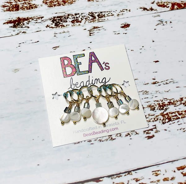 Bea's Beading Palm Beach Handmade Knitting Stitch Markers