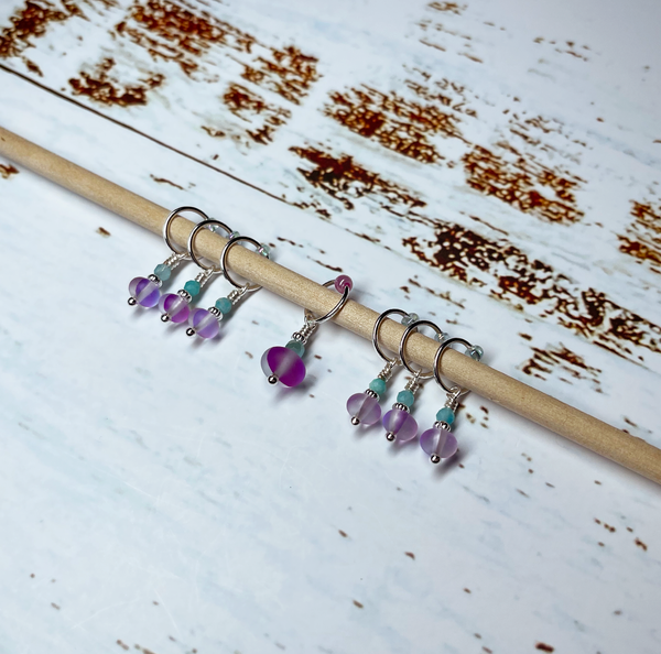 Bea's Beading South Beach Handmade Knitting Stitch Markers