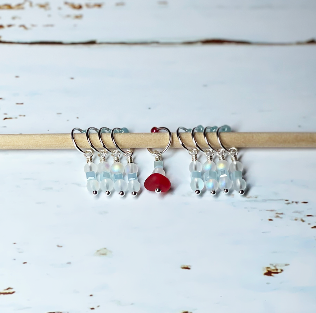 Bea's Beading Jupiter Handmade Knitting Stitch Markers – KittyBea Knitting