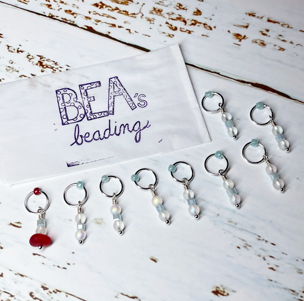 Bea's Beading Jupiter Handmade Knitting Stitch Markers