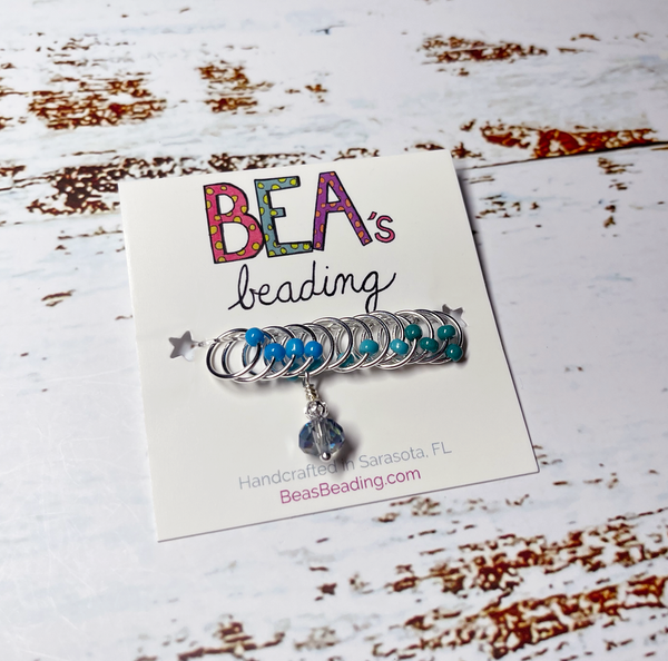 Bea's Beading Destin Handmade Knitting Stitch Markers