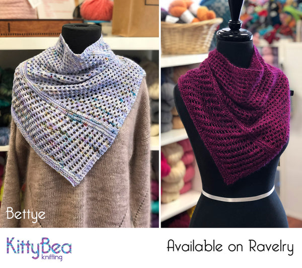 Bettye Shawlette & Shawl Knitting Pattern Download