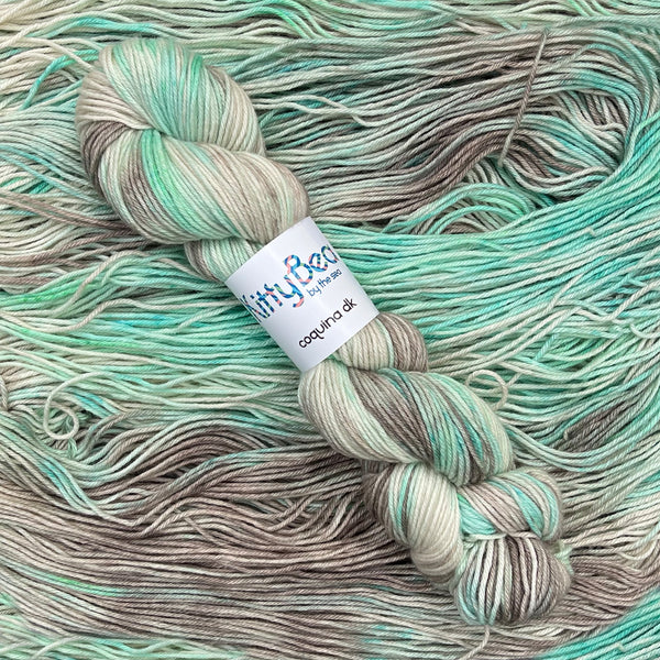 NEW! Coquina: Superwash Merino Wool & Cotton Yarn | Hand-Dyed Skeins | KittyBea by the Sea