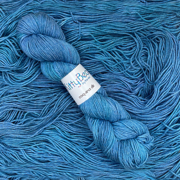 Coquina DK: Superwash Merino Wool & Cotton Yarn | Hand-Dyed Skeins | KittyBea by the Sea