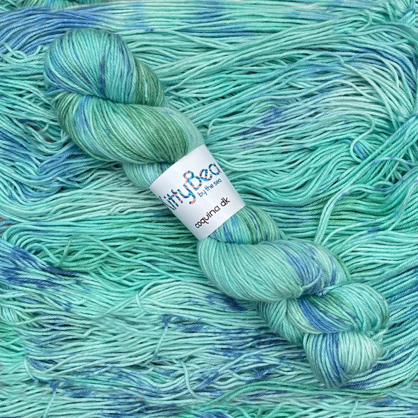 Coquina DK: Bettye's Beach Blanket Fade Kits | Superwash Merino Wool & Cotton Yarn | Hand-Dyed Skeins | KittyBea by the Sea