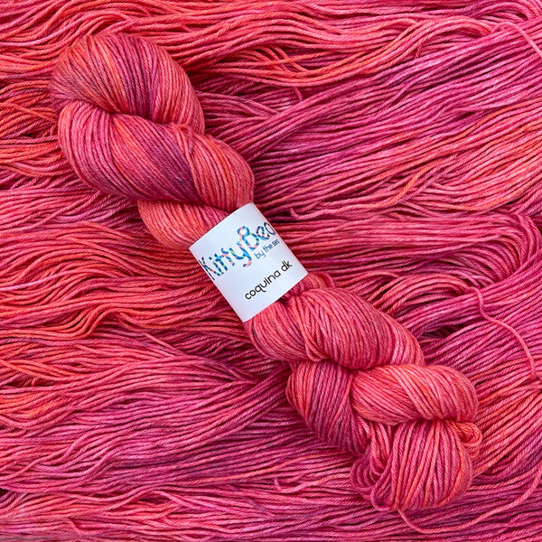 Coquina DK: Superwash Merino Wool & Cotton Yarn | Hand-Dyed Skeins | KittyBea by the Sea