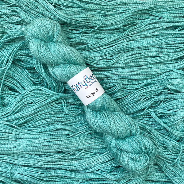 Largo DK: Alpaca, Linen, Silk Yarn | Hand-Dyed Skeins | KittyBea by the Sea