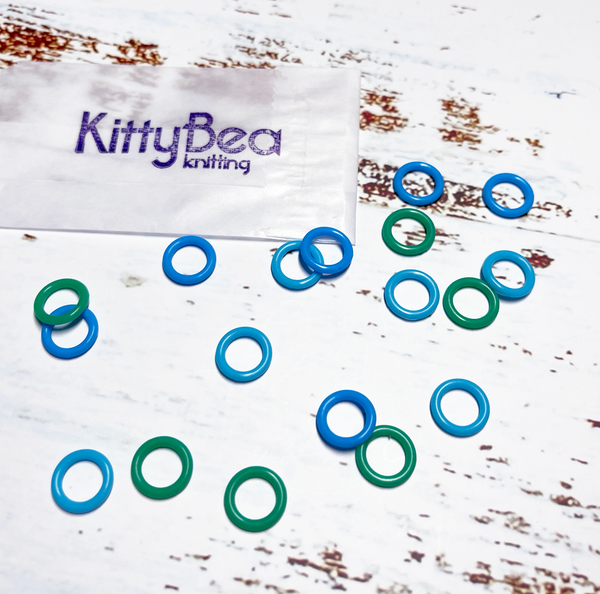 KittyBea Knitting Soft Silicone Stitch Markers M/L Nonslip Snagless Snag-free