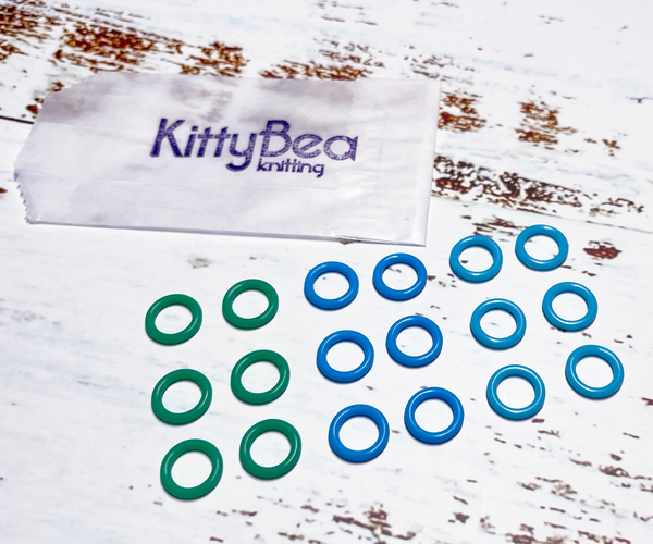 KittyBea Knitting Soft Silicone Stitch Markers M/L Nonslip Snagless Snag-free
