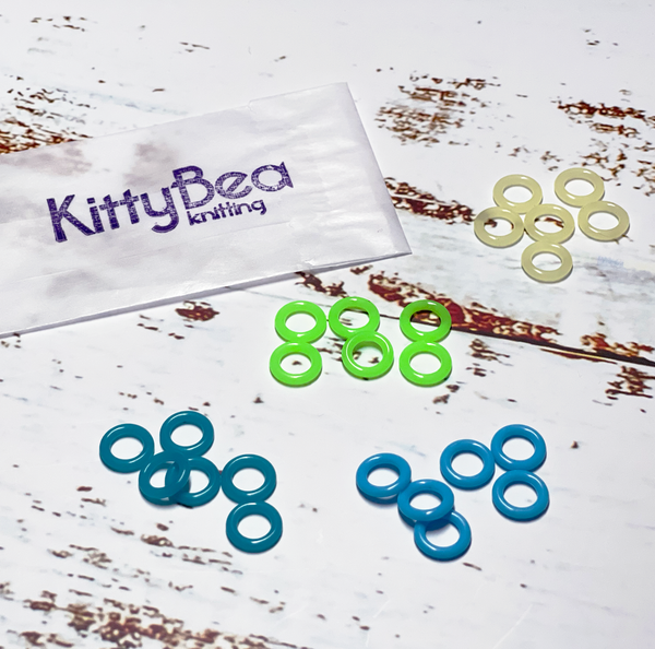 KittyBea Knitting Soft Silicone Stitch Markers S/M Nonslip Snagless Snag-free
