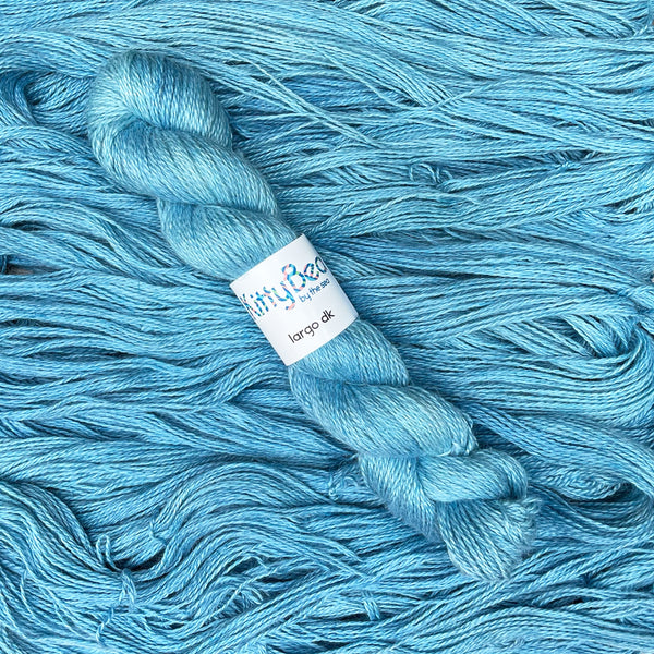 Largo DK: Alpaca, Linen, Silk Yarn | Hand-Dyed Skeins | KittyBea by the Sea