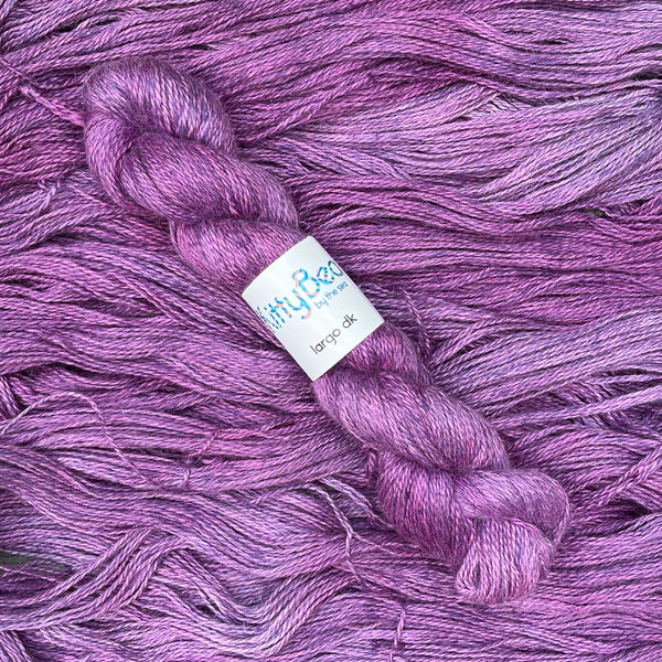 Largo DK: Alpaca, Linen, Silk Yarn | Hand-Dyed Skeins | KittyBea by the Sea