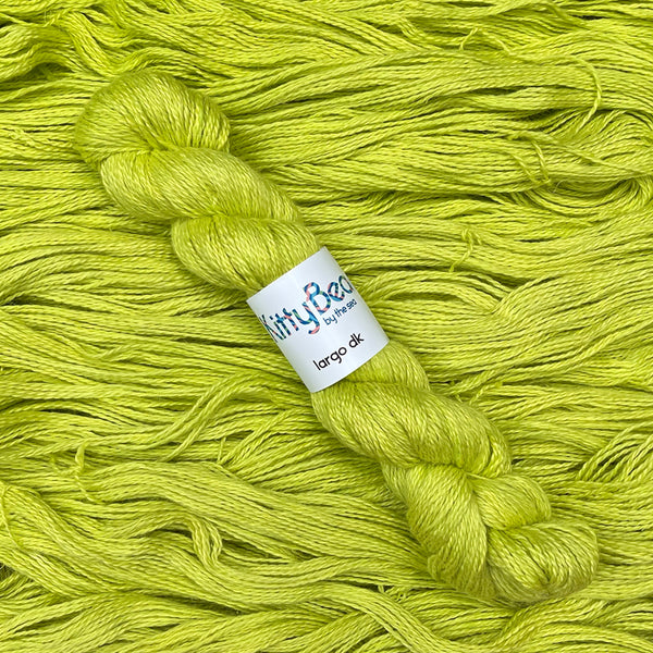 Largo DK: Alpaca, Linen, Silk Yarn | Hand-Dyed Skeins | KittyBea by the Sea