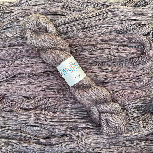 Largo: Alpaca, Linen, Silk Fingering Weight Yarn | Hand-Dyed Skeins | KittyBea by the Sea