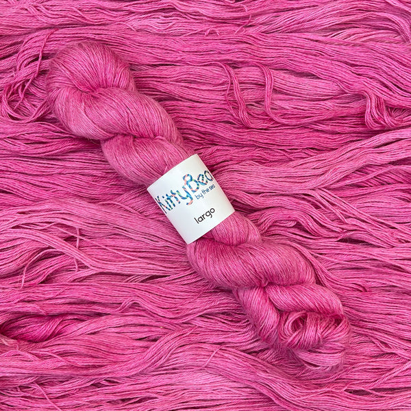 Largo: Alpaca, Linen, Silk Fingering Weight Yarn | Hand-Dyed Skeins | KittyBea by the Sea