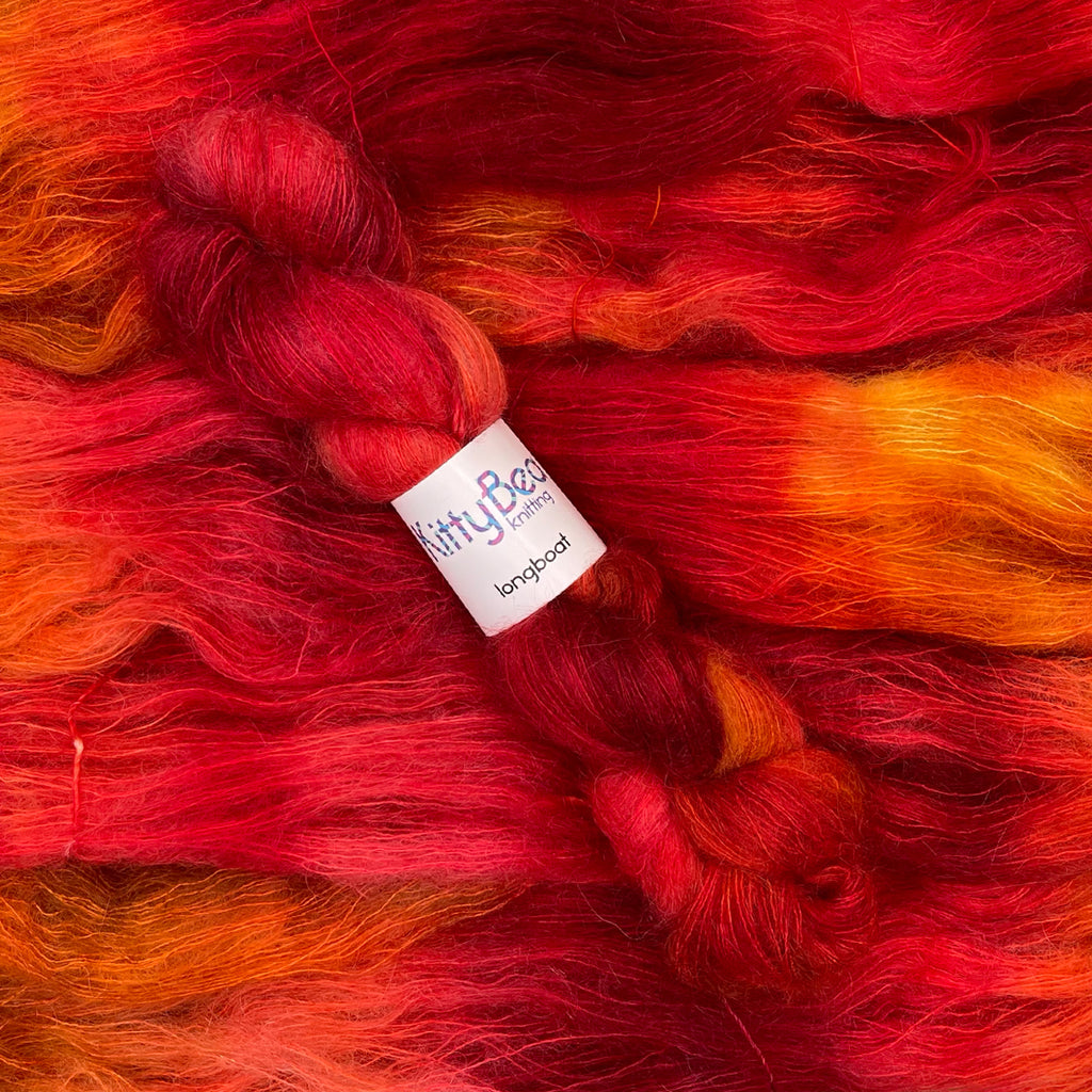 Longboat: Super Kid Mohair Silk Yarn | Hand-Dyed Skeins