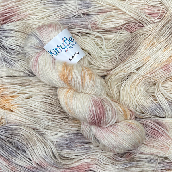 NEW! BeachTastic!: KittyBea by the Sea | Hand-Dyed Knitting Crochet Yarn | Merino Silk Linen Alpaca