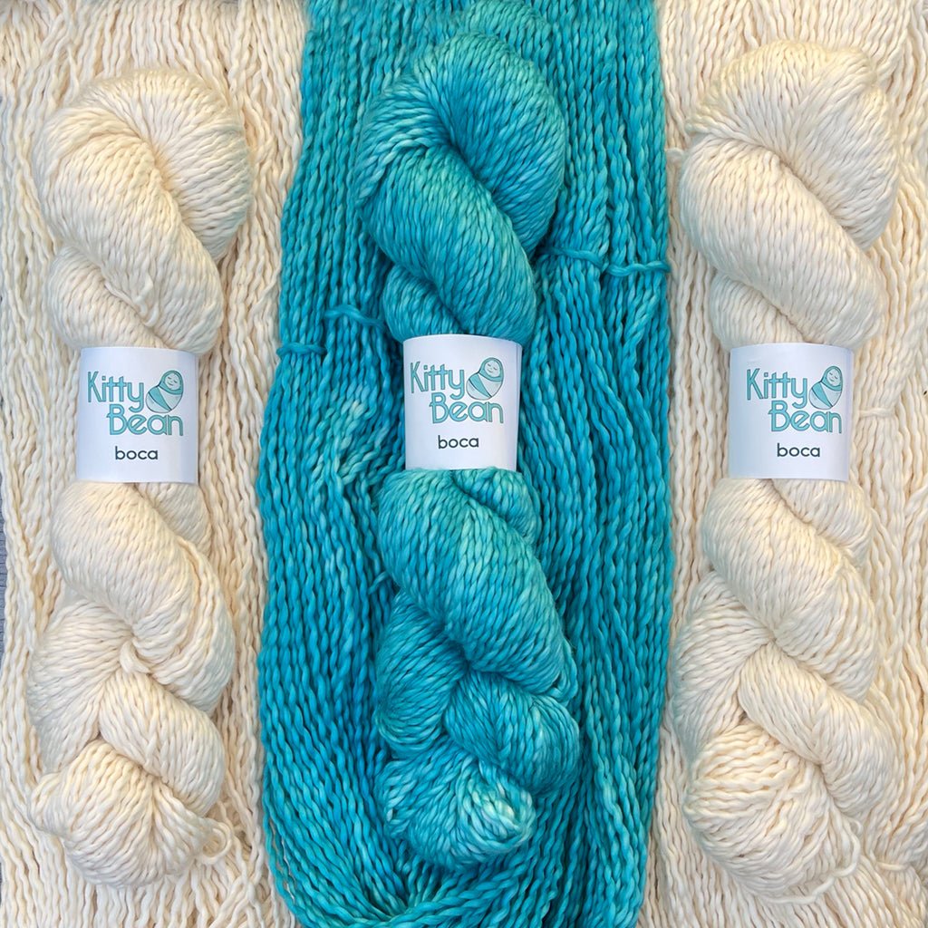 SALE Coquina DK: Superwash Merino Wool & Cotton Yarn | Hand-Dyed Skeins |  KittyBea by the Sea