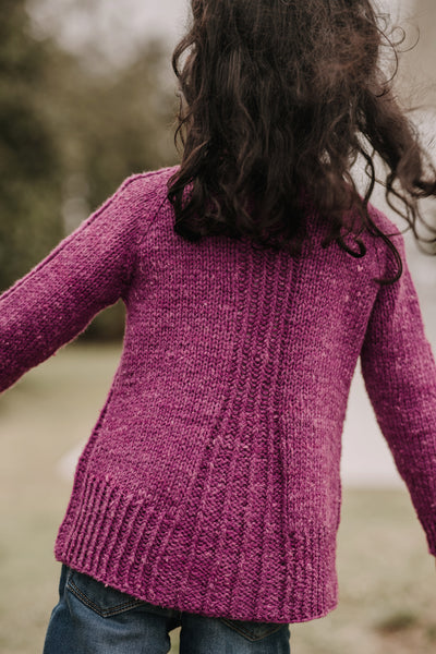 Reidette Girls Cardigan Knitting Pattern Download