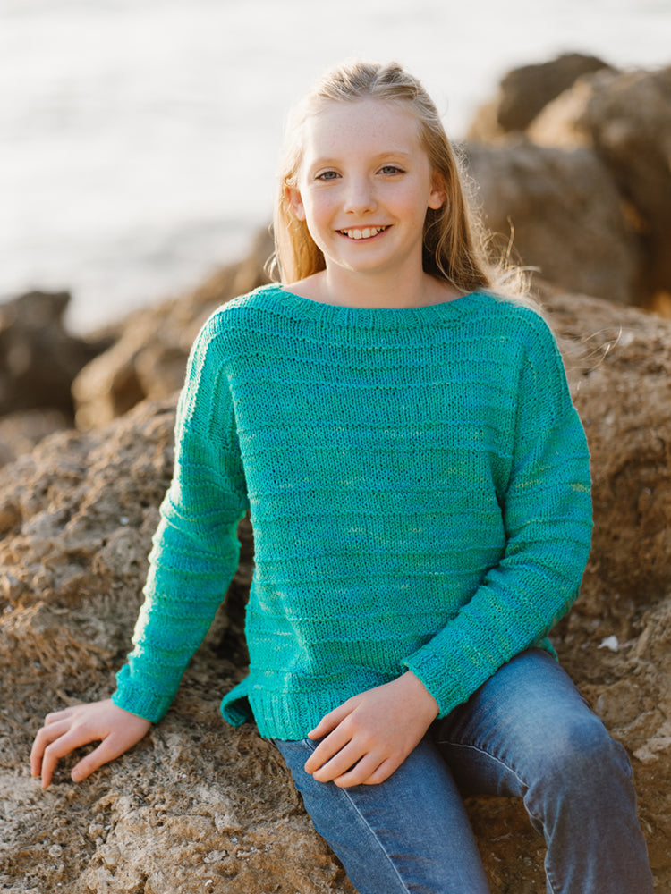 Abbe Kids Pullover Knitting Pattern Download, KittyBea Knitting®
